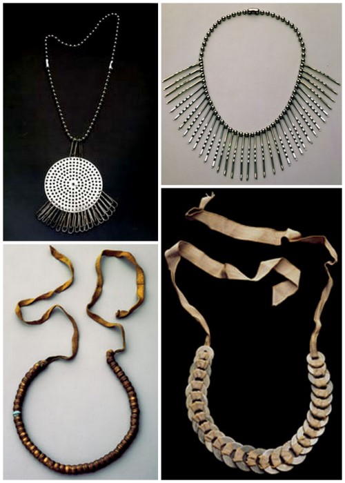DIY Inspiration: Anni Albers’ Iconic Jewelry made out of hardware. All are DIY. For hardware inspire