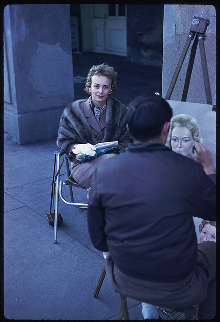 thepieshops:  A Portrait of a Portrait Portrait. Jackson Square. New Orleans, 1959.