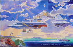 futureprobe:  We all remember Bob McCall’s amazing artwork for Horizons, but that wasn’t the only futuristic art he produced. Here’s a selection of Mr. McCall’s other brilliant visions of the future. 