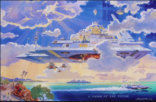 futureprobe:  We all remember Bob McCall’s amazing artwork for Horizons, but that wasn’t the only futuristic art he produced. Here’s a selection of Mr. McCall’s other brilliant visions of the future. 