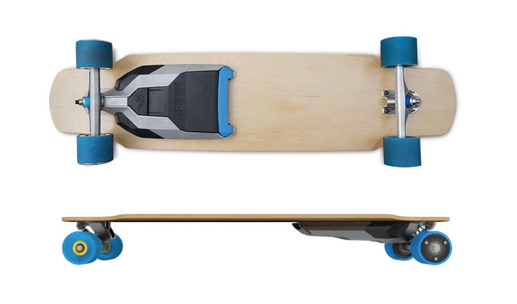 odditymall:    This device can be mounted onto any skateboard to turn it into a self-propelled