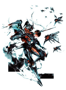 Omercifulheaves:  Zone Of The Enders Art By Yoji Shinkawa  Y'all Ever Play These