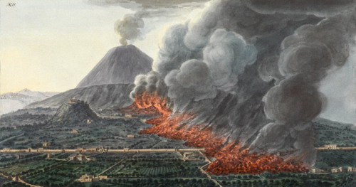 Peter Fabris, Campi Phlegraei, Interior view and specimens of curious stones found on Mount Vesuvius