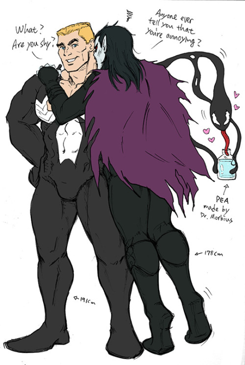 Trust me to ship the weirdest ship.PEA in exchange of symbiote enhanced high quality human blood.Bon