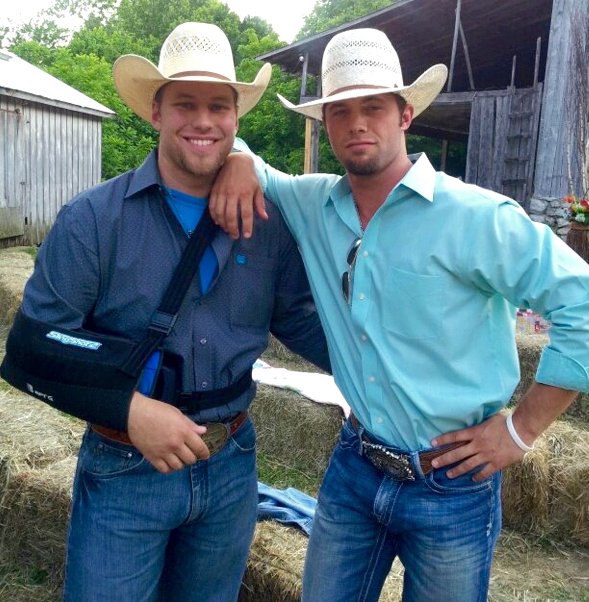 phd-bullrider:  The cowboy on the right is dangerously hot!