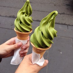 lychei:  green t soft serve