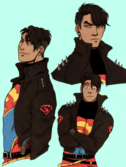 daddyschlongleg: superboy doodles to celebrate the comeback of my favorite boy in my favorite look!!