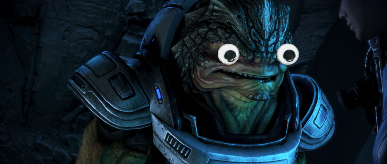 astridshepard:  buttsauce-vakarian:  Mass Effect   googly eyes part 1  &ldquo;Whoever