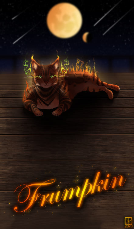 I needed a break from other work, so I drew Frumpkin &lt;3