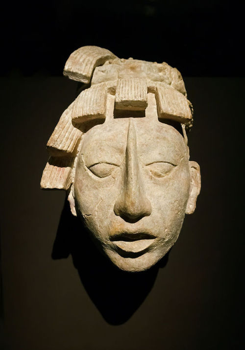 Adolescent head of K'inich Janaab Pakal I,King of Palenque ( 603-683 AD )