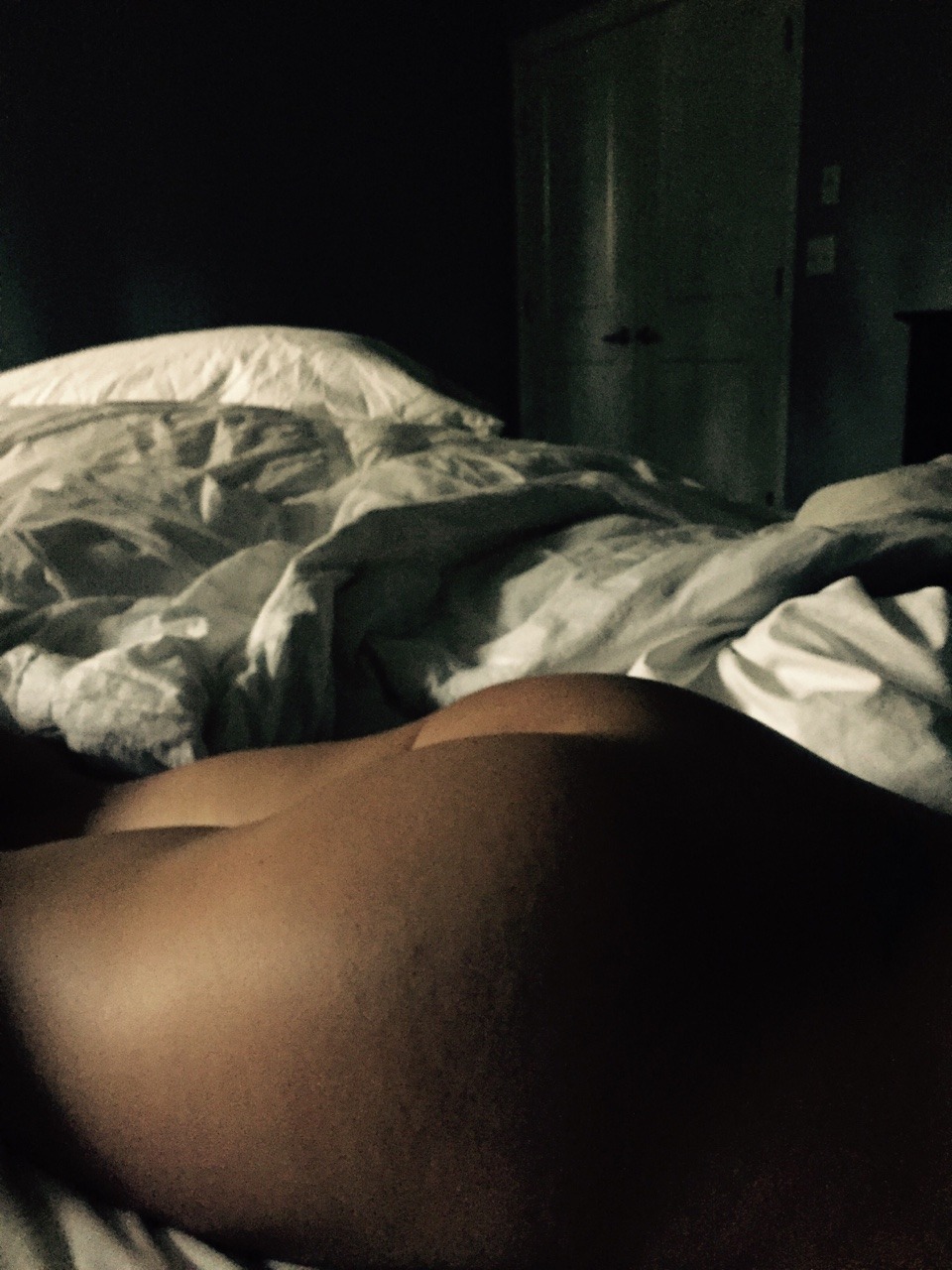 naughty253:  Her being lazy and relaxing on a Sunday. Sleeping with 3 men on a Saturday