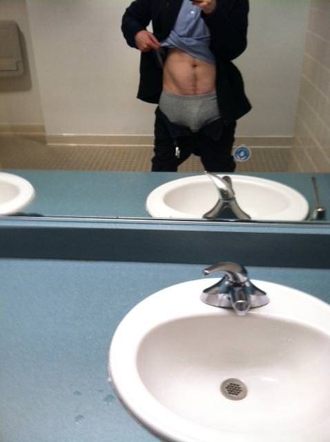 Another day, another V line, and another escape to the restroom for a Soft shot. Closest we can get 