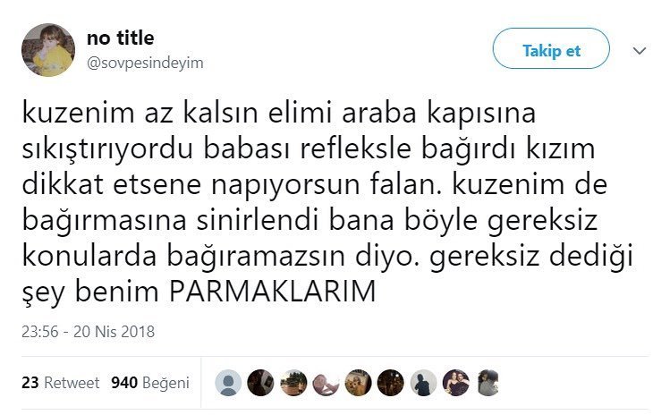 Kuzenim az kalsın elimi...