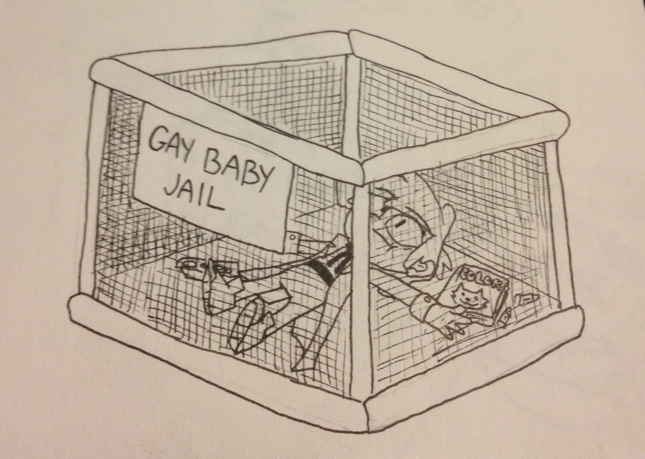 pilot-tails:  the gay baby must be punished for his crimes