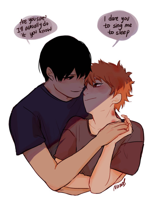 noranb: Have some sappy post-make out kagehinas╰(・∇・╰)
