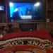Dinner and Harry Potter, and Frodo being a goof with laying half on/off the couch