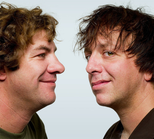 astjames:Dean and Gene WEEN! Mickey Melchiondo and Aaron Freeman of the band Ween, photographed in N