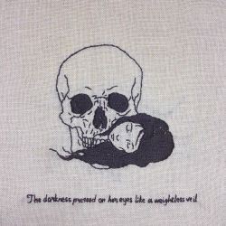 sixpenceee:  The dark side of hand embroidery by Adipocere