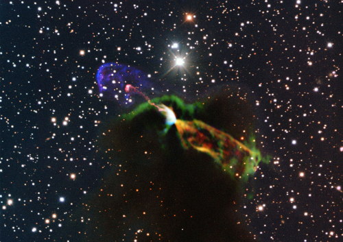 kenobi-wan-obi:Star Birth Drama Captured by Giant Radio TelescopeA huge radio telescope in Chile has