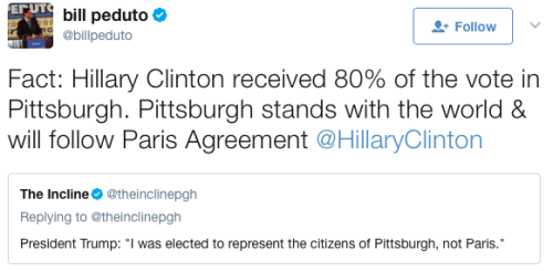 micdotcom: Trump says he cares about voters in Pittsburgh, not Paris, and Pittsburgh’s mayor isn’t h