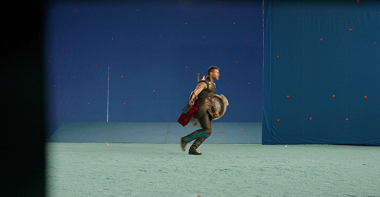 theavengers: Chris Hemsworth behind the scenes of “Thor: Ragnarok”