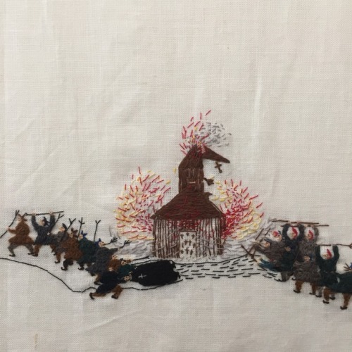 shihlun: Britta Marakatt-Labba (b. 1951, Idivuoma, Sweden) - Historja (2003–07) Embroidery, print, a