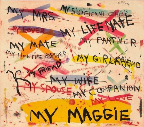 women-loving-art:Joan SnyderMy Maggie2000