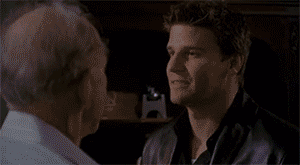 Angel | Carpe Noctem gifs for @thebodyswapcliqueA wonderfully presented magic induced bodyswap in Buffy spinoff Angel. I absolutely love the colourful effect they chose to use to show the swap and for the buffyverse to showcase yet another swap in a