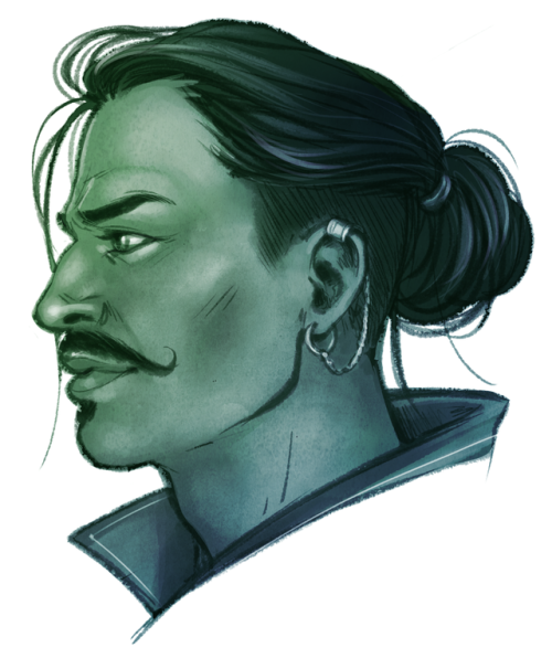 serenity-fails: manbun Dorian for @justjasper on patreon!!! thank you my dear &lt;3