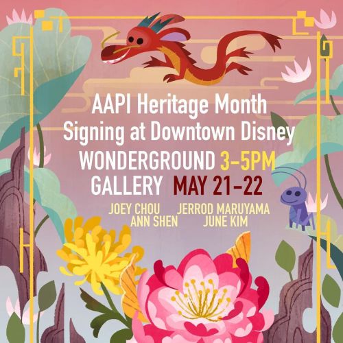 For #AAPIHeritage month. I’ll be doing signings at WonderGround Gallery with the super talente