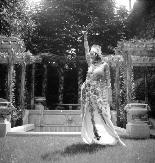 Ida Rubinstein in costume for  ‘‘Semiramis’’ in  Paris in  May 1934.