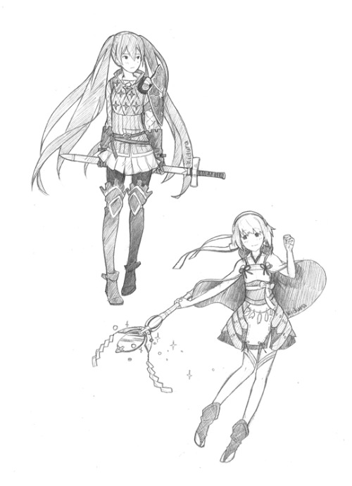 waifu sketches from instagram ! and a badass wyvernHusbando editionThese are sketches from my FE Ske