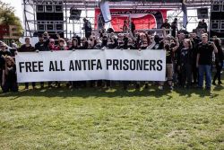 antifainternational:  antifascistaction:  ProjektAntifa Dk:Free Joel. Free Jock. Free all antifa prisoners! - from Copenhagen with love    ANTI-FASCISM = SELF-DEFENCE!  FIGHTING HATE IS NOT A CRIME!  Free Jason!Free Jock!Free Joel!(p.s. why is the State