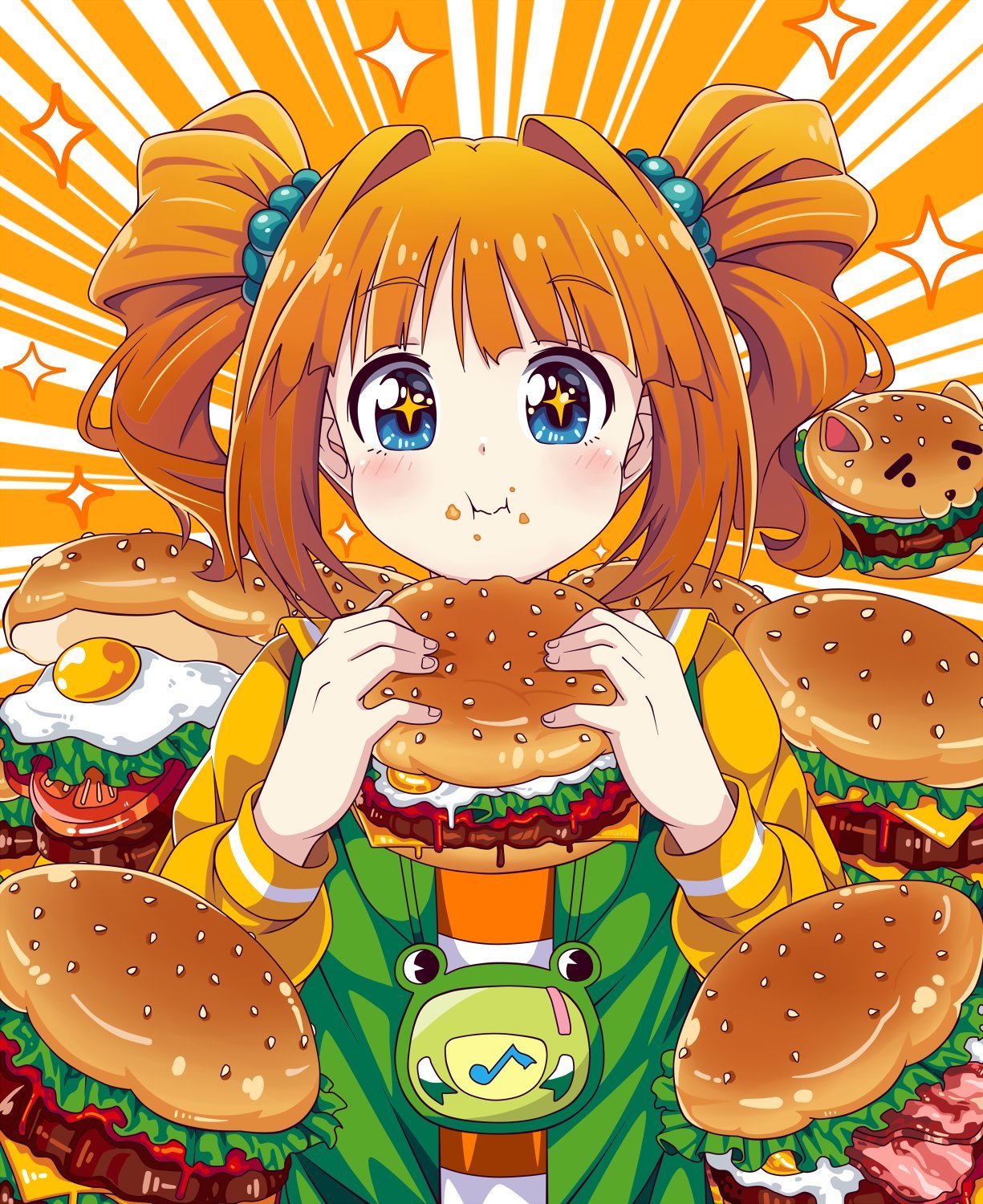 anime girl eating a burger | Stable Diffusion | OpenArt