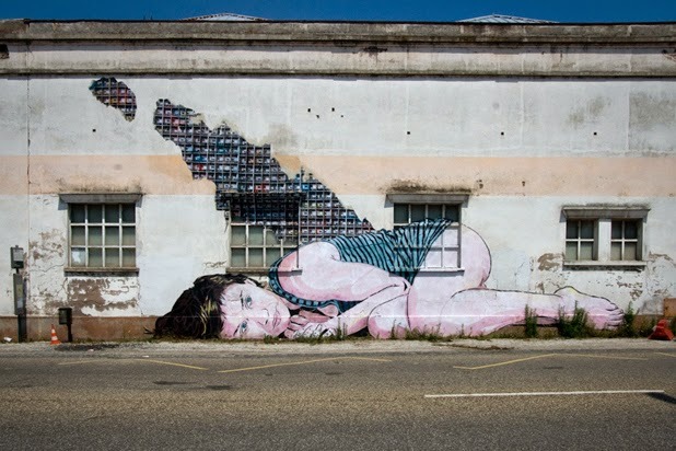 asylum-art:																 					The Street Art by Jana &amp; JSA selection of