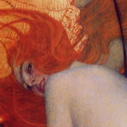 malinconie:  Gustav Klimt, Goldfish, detail