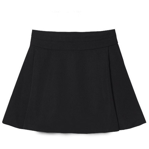 Pleated A-line Mini Skirt with Fitted High Waist ❤ liked on Polyvore (see more high waisted mini ski
