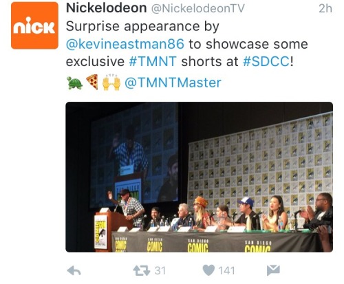 nickanimationstudio: Turtle power is strong today at San Diego Comic Con! Check out some panel high