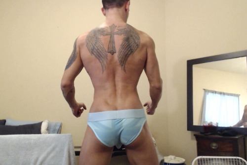 thetrueflagpole:  Follow me on Twitter @flagpoleforyou. Make sure to read my post about the underwear raffle! Repost this :D <3  I love it when he shows his ass! Don’t get me wrong, I love his monster cock, but I do love to see his ass once in a