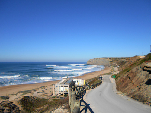 Winter in Portugal is blue and green.