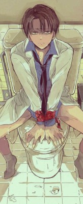 loving-that-yaoi:  Toilet no Levi-sensei -