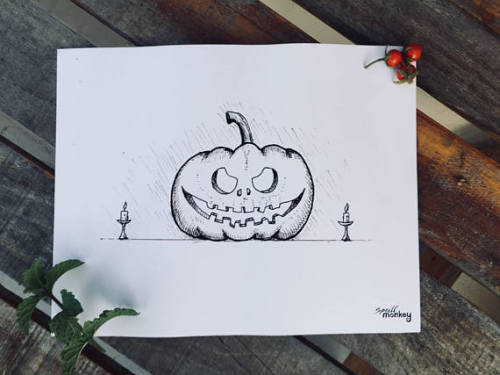 Halloween Poster Print //SpoiltMonkey