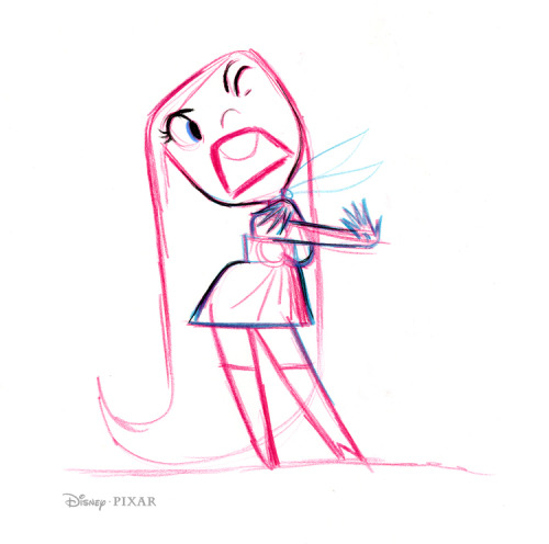 Disgust character designs for Inside Out by Chris Sasaki