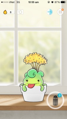 Danny the Dandelion has a flower now!