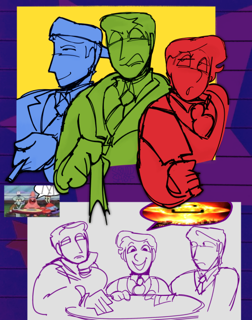 Strike Trio Doodles Based On Their S5 US Dub Voices,, Im A Big Fan Of How Distinct Baldwin Makes Them