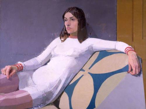 alaspoorwallace:Euan Uglow (British, 1932-2000), Georgia, 1973. Oil on canvas, 84 x 112 cm; British Council Collection, London