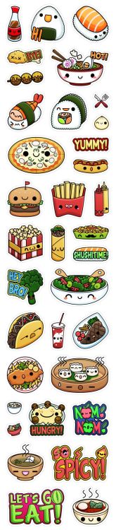 XXX Vibers Kawaii Food stickers, by Squid & photo