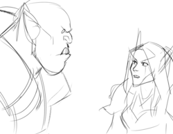 fundercity: makanidotdot:   wanted to do a quick garrosh and sylvanas version of this gif lmao   @swampgallows  