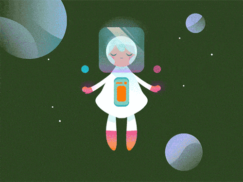 Space girl! Playing with after effects some more *-*
