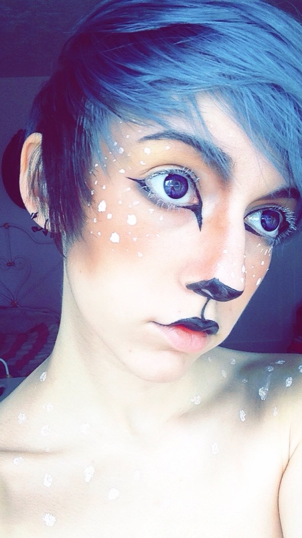 spencerofspace:  Back by popular vote; fawn makeup